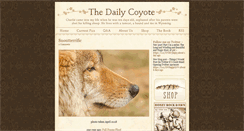 Desktop Screenshot of dailycoyote.net