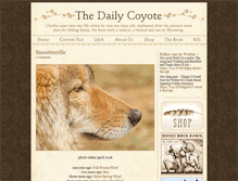 Tablet Screenshot of dailycoyote.net